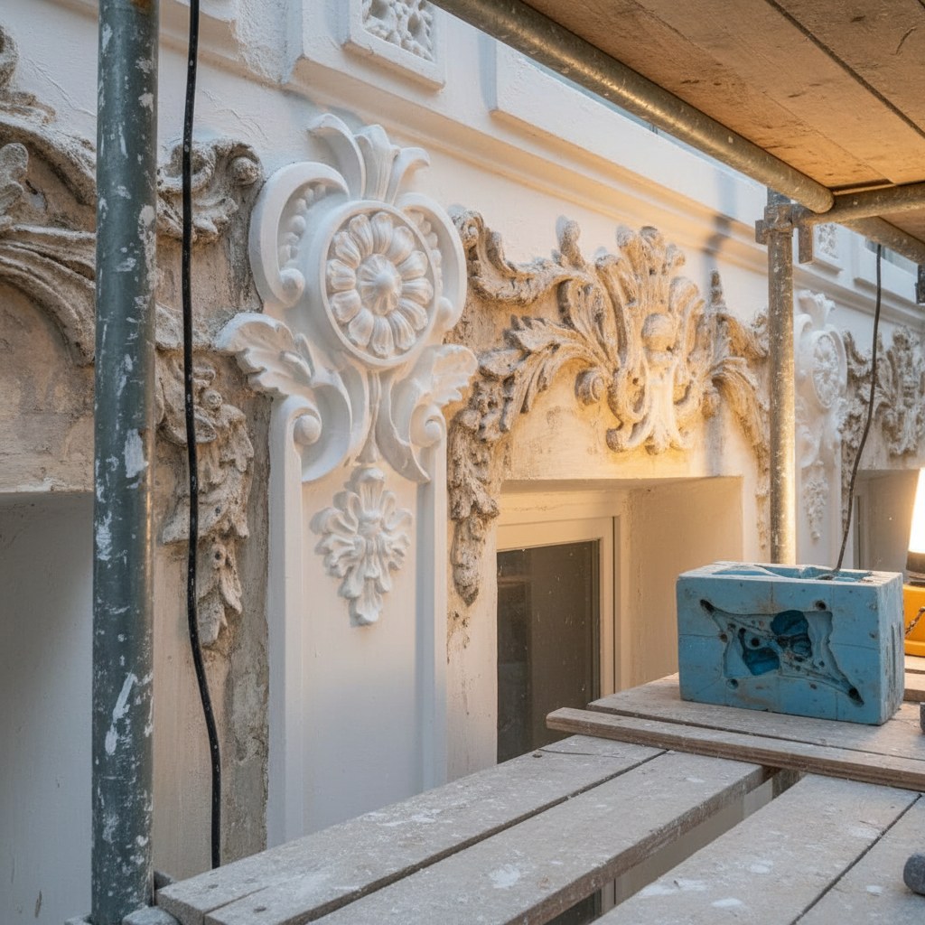 Beyoğlu Art Nouveau konak cephe detayı
