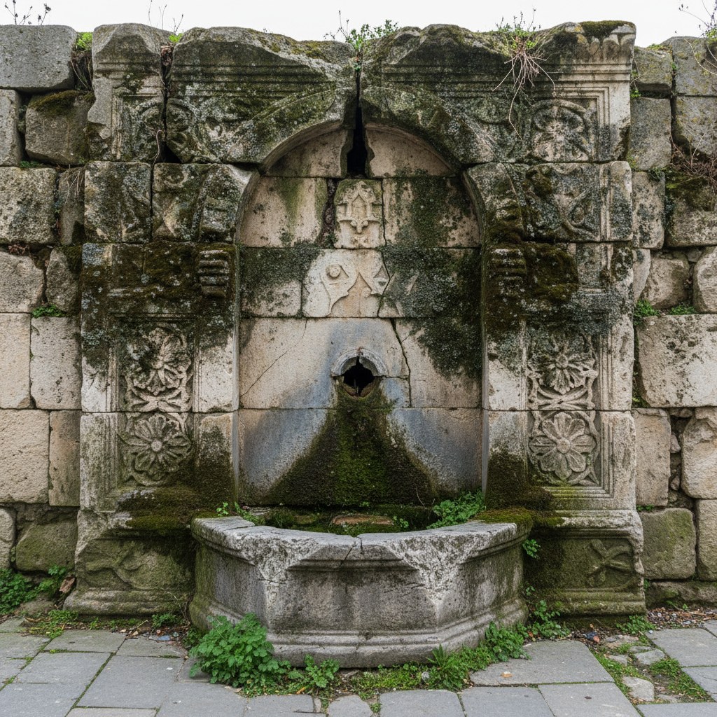 Fatih Tarihi Çeşme — restorasyon öncesi